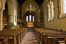 Yorkshire, England; Church Interior
