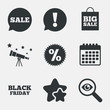 © blankstock - Sale speech bubble icon. Discount star symbol.