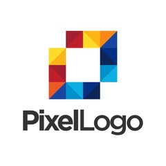 Sticker - pixel vector logo