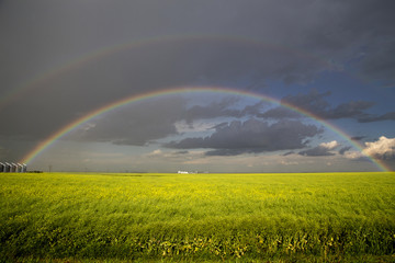  Storm Clouds Saskatchewan Rainbow