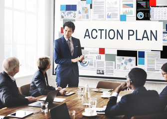 Poster - Action Plan Process Strategy Vision Concept