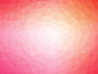 Wall Mural - Abstract red orange pink gradient polygon shaped background