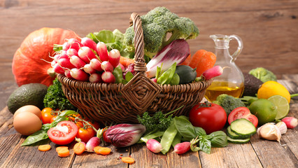 Poster - raw vegetable composition
