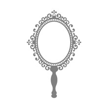 vintage mirror with a handle