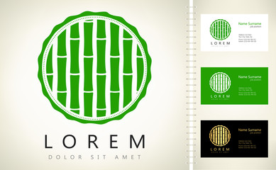 Wall Mural - Bamboo vector logo