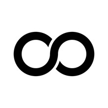 Infinity Symbol Icon, Aka Lemniscate, Looks Like Sideways Number Eight. Mathematic Symbol Representing The Concept Of Infinite Figure.