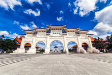 Chiang Kai-shek Memorial Hall Under Blue Sky, Taipei, Taiwan