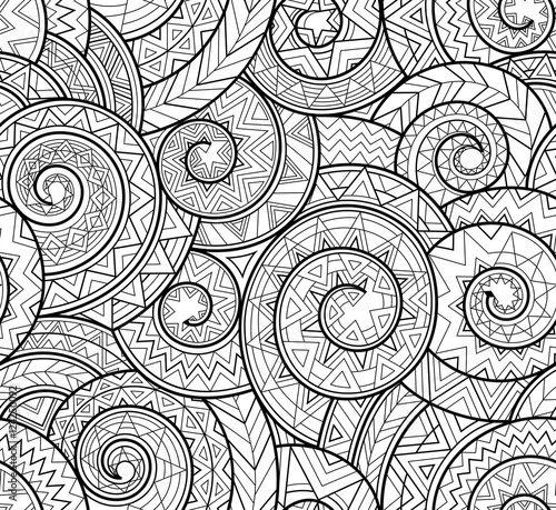 czarno-bialy-zlozony-wzor-geometryczny-ze-spiralami-liniami-trojkatami-w-stylu-prymitywnego-plemienia-wektor