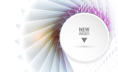 Digital technology world. Business virtual concept. Vector background