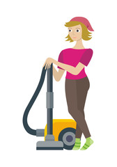 Wall Mural - Cleaning Service Concept Vector in Flat Design