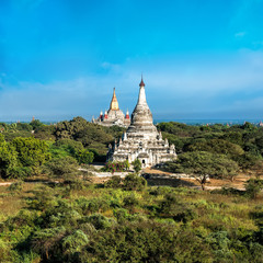 Wall Mural - Amazing view of ancient architecture with Ananda Temple. Old Buddhist Pagodas at Bagan Kingdom, Myanmar (Burma). Travel landscapes and destinations