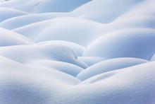 Close Up Of Snow Covered Mounds