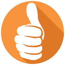 Thumb Up Sign Flat Icon