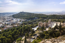 View Of Athens And Various Landmarks; Athens, Greece