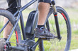 © mmphoto - Close up of battery pack of an E-Mountainbike