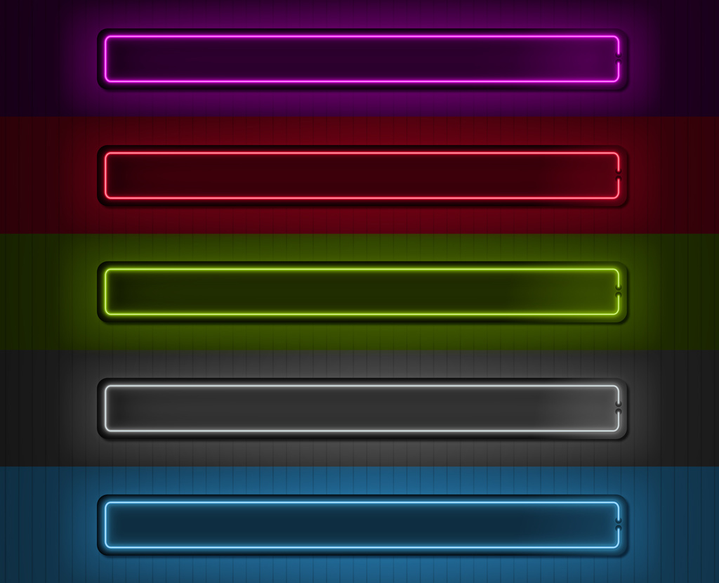 ネオンテロップセット Stock テンプレート Adobe Stock