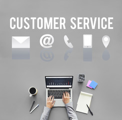 Wall Mural - helpdesk support information support concept