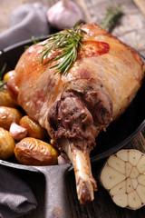 Wall Mural - roasted lamb chop