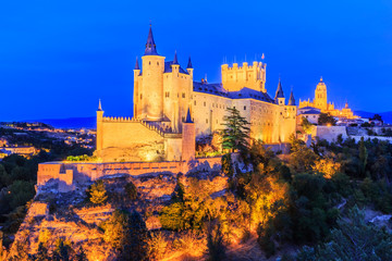 Wall Mural - Segovia, Spain. The Alcazar of Segovia.