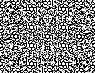 ancient black and white celtic seamless pattern, vector