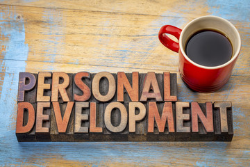 personal development word abstract