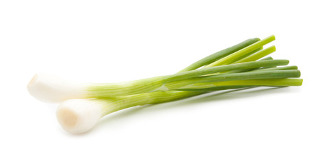 Wall Mural - green onion isolated