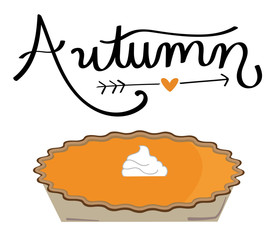 Wall Mural - Autumn Pumpkin Pie