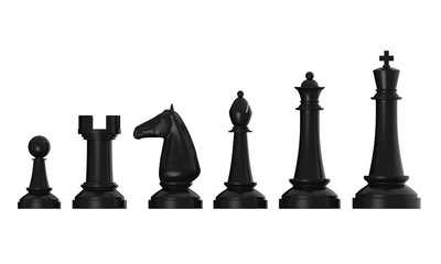 Black Chess Pieces