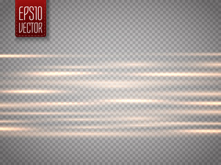 Canvas Print - abstract blurry motion lines isolated on transparent background.