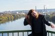 © Rob Rye - Portrait of man with a long beard and a long hair near the river