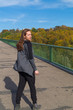© Rob Rye - Portrait of man with a long beard and a long hair on the bridge