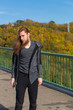 © Rob Rye - Portrait of man with a long beard and a long hair on the bridge