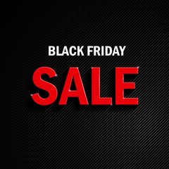 Poster - black friday sale. making of the advertising action timed the holiday sales at the end of november.