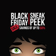 Black Friday sale sneak peek design template. Black Friday advertising or marketing promotion. EPS 10 vector.