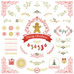 Wall Mural - merry christmas collection