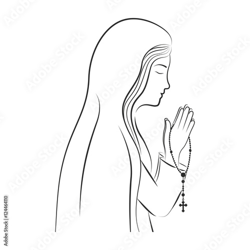 Tapeta ścienna Dziewica Maryja. 