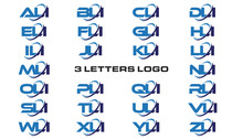 3 Letters Modern Generic Swoosh Logo ALI, BLI, CLI, DLI, ELI, FLI, GLI, HLI,ILI, JLI, KLI, LLI, MLI, NLI, OLI, PLI, QLI, RLI, SLI, TLI, ULI, VLI, WLI, XLI, YLI, ZLI
