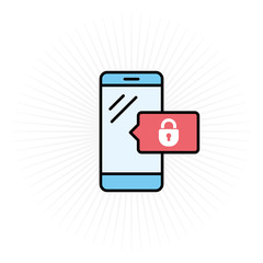 Phone & Lock Icon