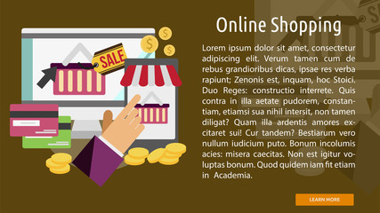 Online Shopping Conceptual Banner