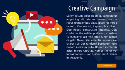 Creative Campaign Conceptual Banner