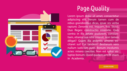 Page Quality Conceptual Banner