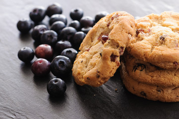 cookies and blueberries