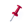 © wstockstudio - Closeup or macro of a pushpin isolated on white background
