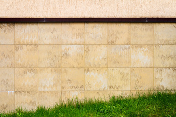 Wall Mural - Abstract urban brown tile wall