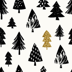 Poster - Seamless Christmas Pattern