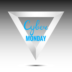 Poster - Cyber Monday. Label design template. Cyber Monday label 