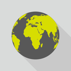Canvas Print - planet earth icon. vector illustration.