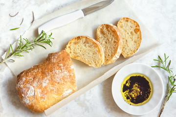 Wall Mural -  Italian bread Ciabatta