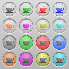 Sticker - Coffee plastic sunk buttons