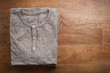 grey henley shirt casual life style